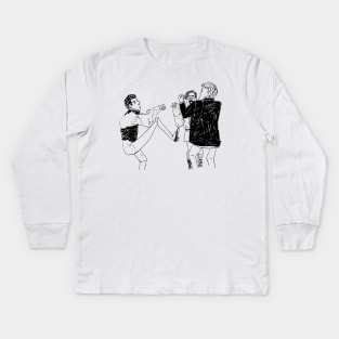 thomas thorne throws hands Kids Long Sleeve T-Shirt